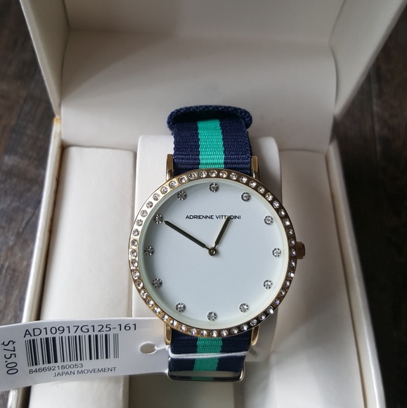 Adrienne Vittadini Accessories - Adrienne Vittadini Watch Crystal Accents NWT